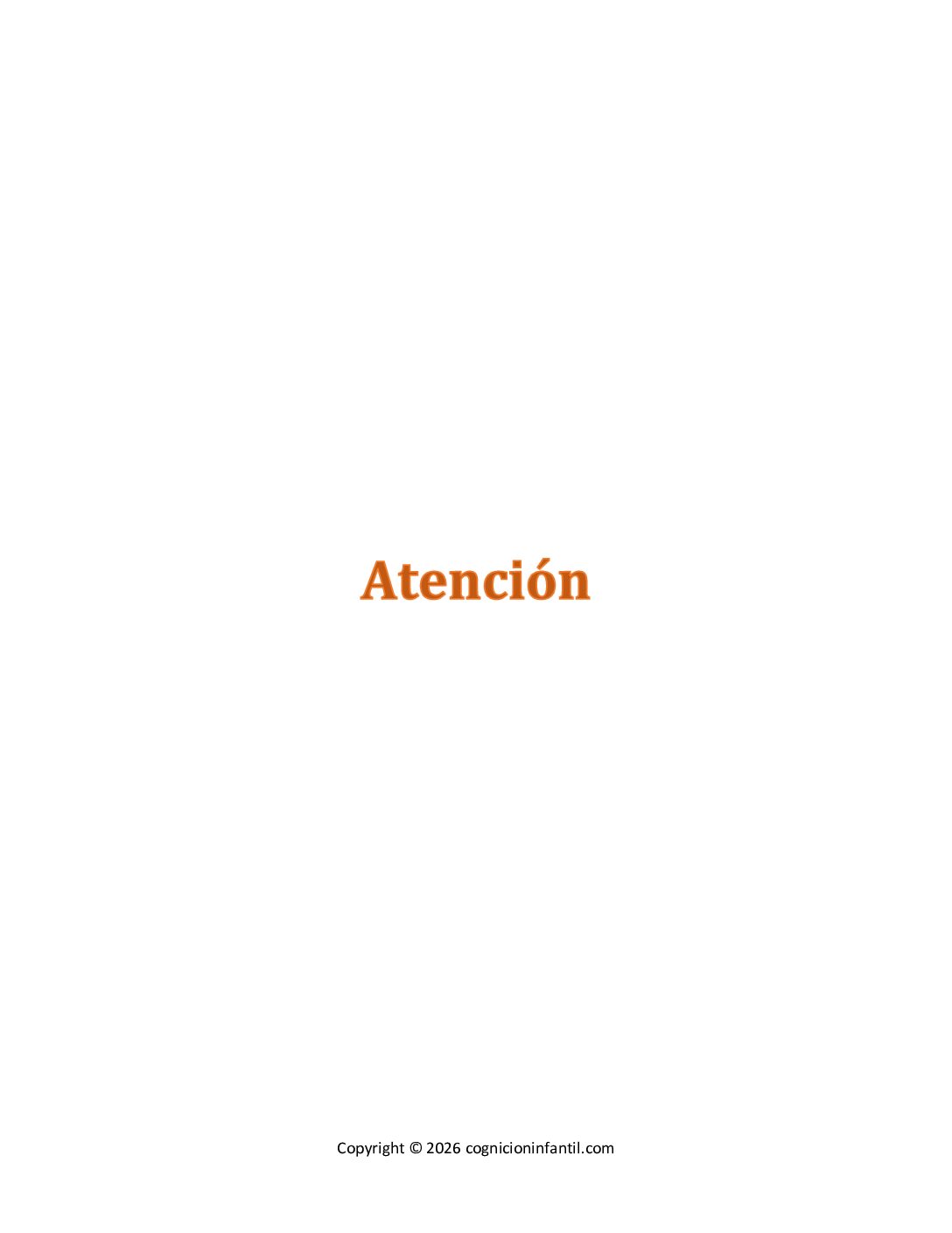 Ejercicio de entrenamiento en atención (muestra)